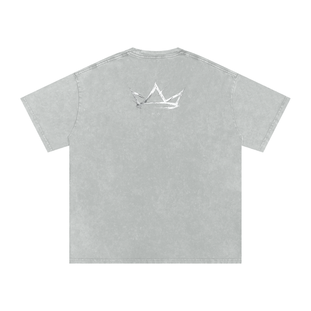 Snow Washed Oversized Cotton T-Shirt