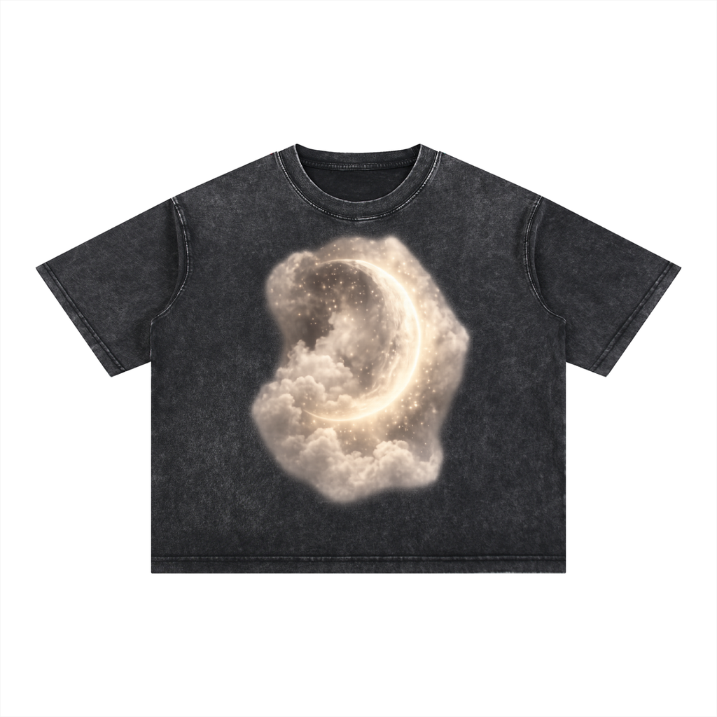 Mineral Wash Boxy Cotton T-Shirt