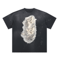 Hand-Frayed Sunfade Paint Splatter T-Shirt