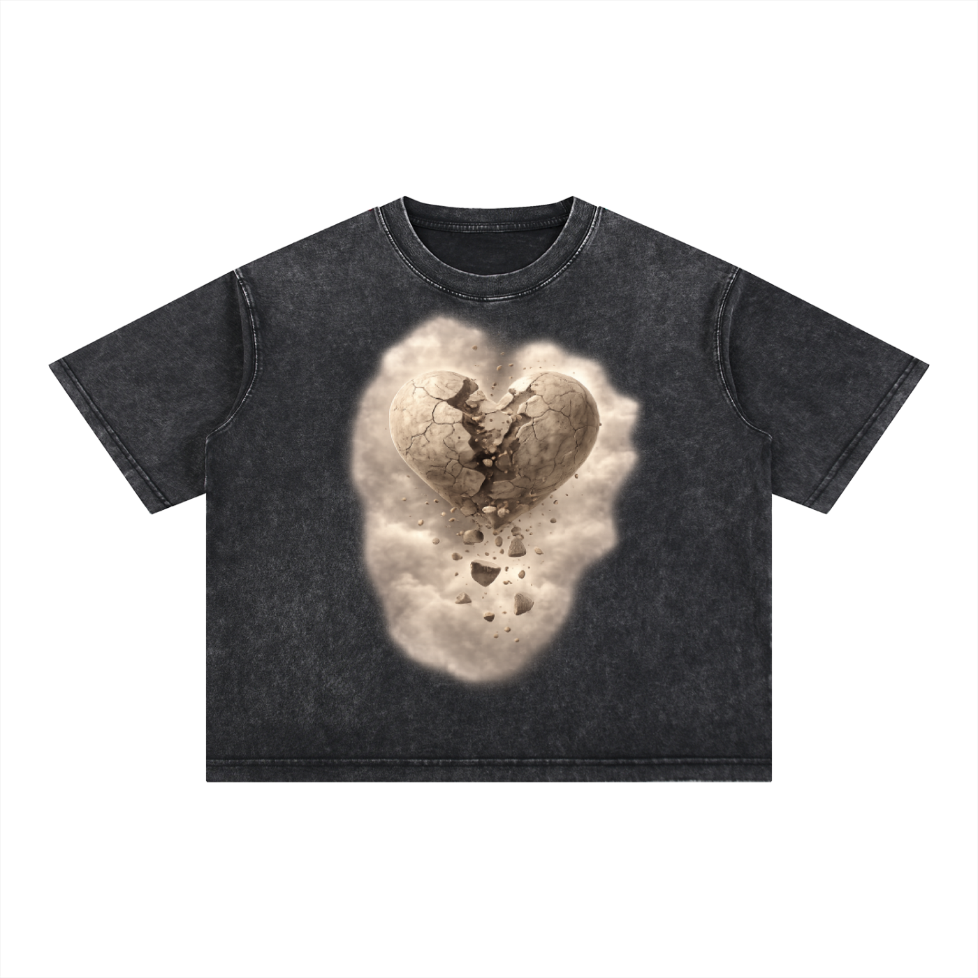 Mineral Wash Boxy Cotton T-Shirt