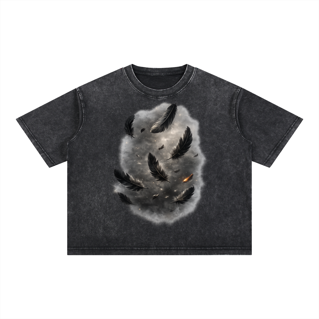 Mineral Wash Boxy Cotton T-Shirt