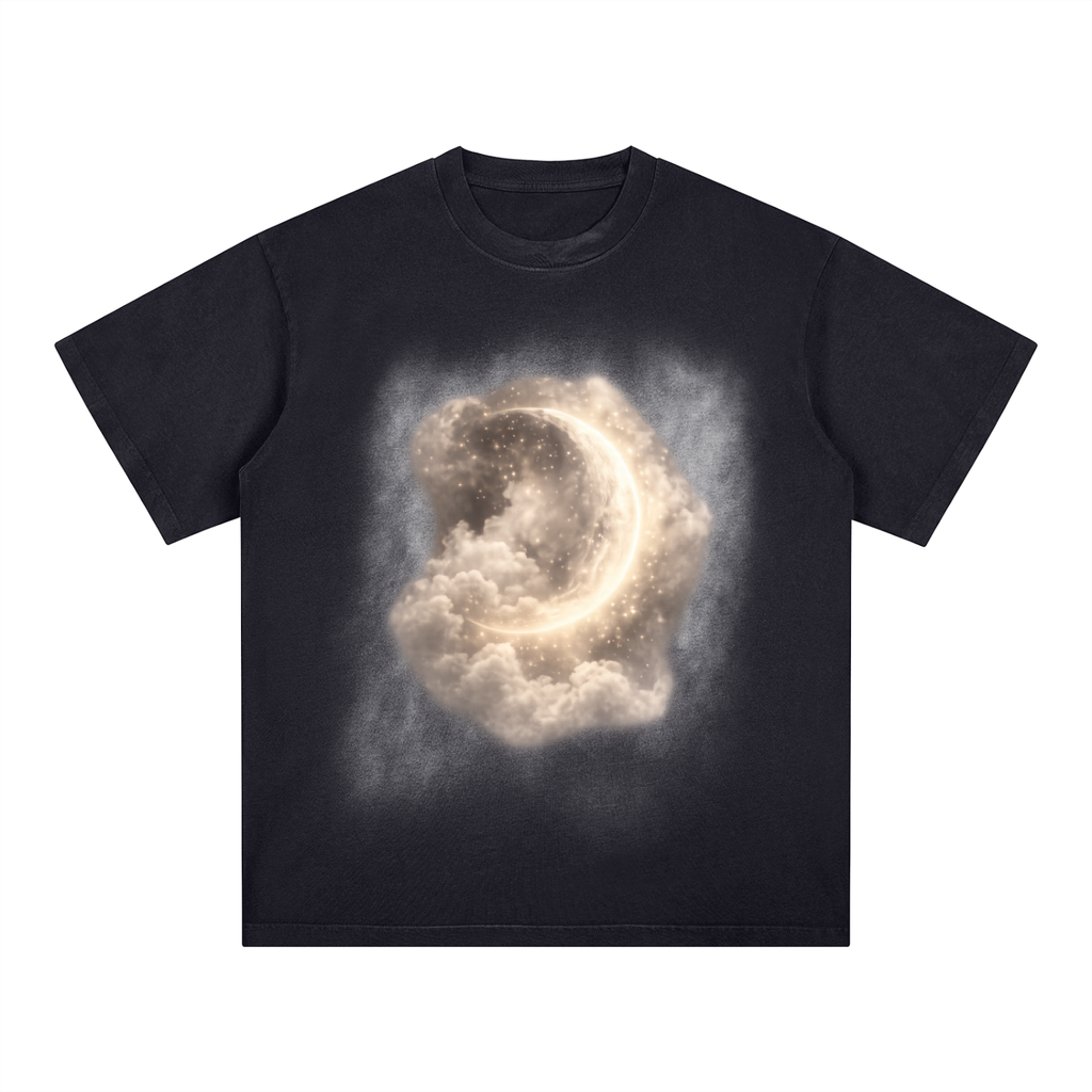 Square Patch Monkey Washed T-Shirt