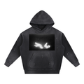 Vintage Washed Frayed Fleece Hoodie