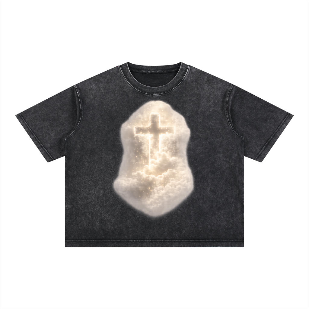 Mineral Wash Boxy Cotton T-Shirt