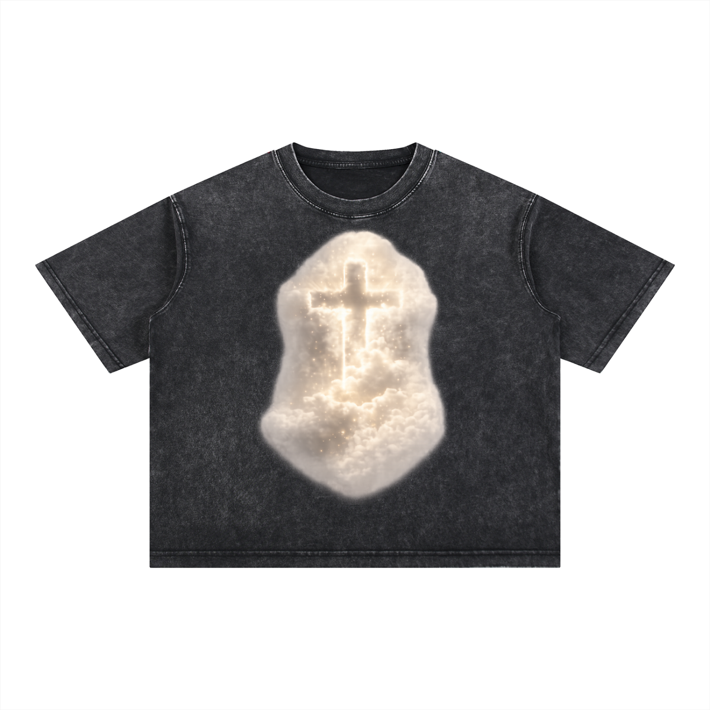 Mineral Wash Boxy Cotton T-Shirt