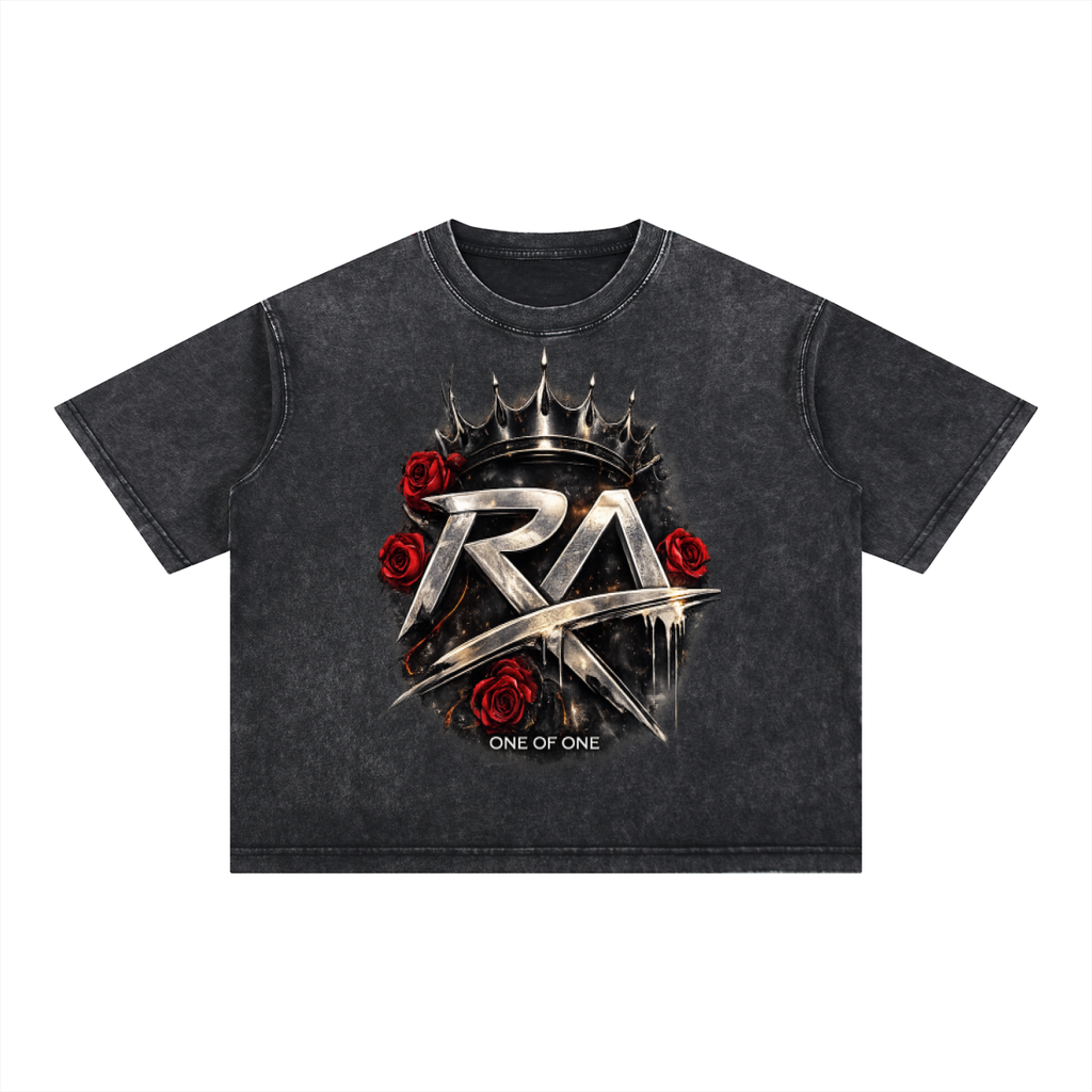 Mineral Wash Boxy Cotton T-Shirt